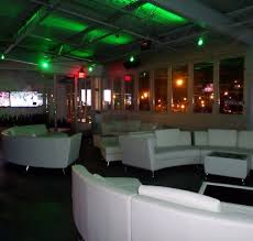 white leather sofas, 'inside' the rooftop lounge 